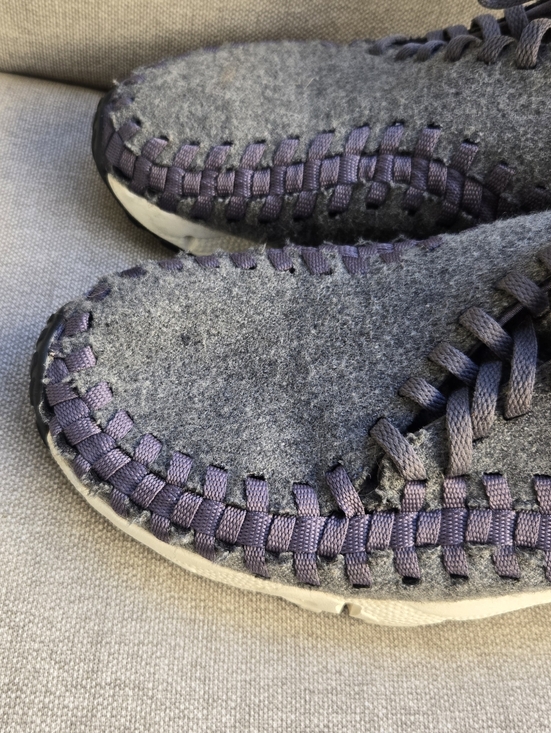 Nike Air Footscape Woven Chukka Men\'s Gray Wool-Like Casual Lace-Up Shoes main image 4